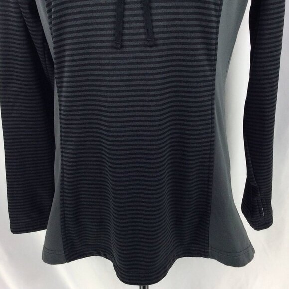 Columbia Cowl Neck Thermal Sweatshirt Womens Size Medium Black Thumbholes Hiking - Picture 6 of 10